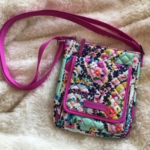 Vera Bradley Iconic RFID Mini Hipster Purse NWT